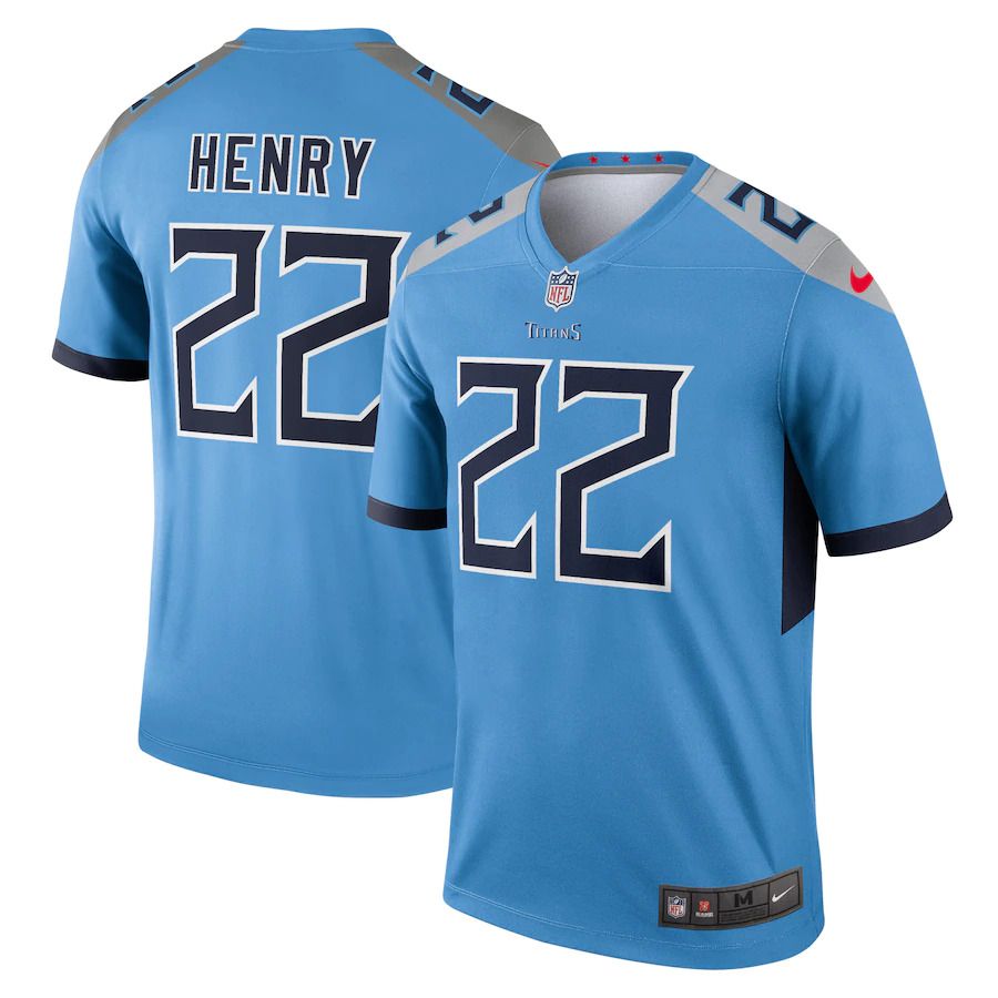 Men Tennessee Titans #22 Derrick Henry Nike Light Blue Legend NFL Jersey